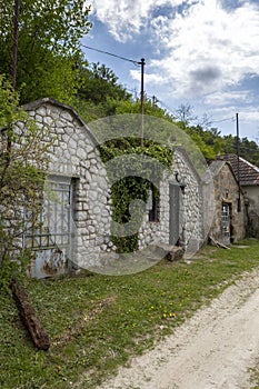 Wine cellars in Cserepfalu, Hungary