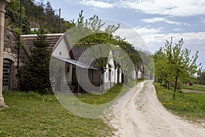 Wine cellars in Cserepfalu, Hungary