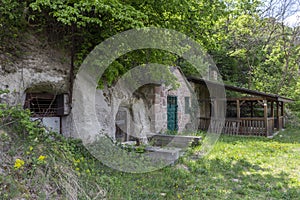 Wine cellars in Cserepfalu, Hungary