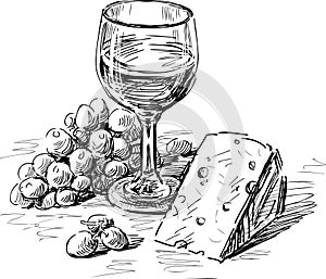 Wine and cheese