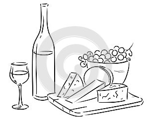 Wine and cheese