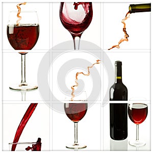 Wine collage