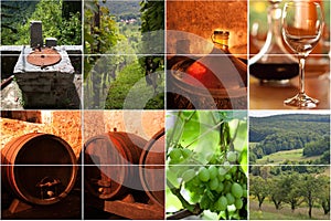 Wine collage