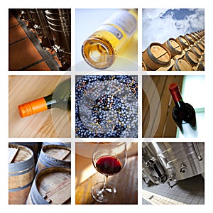 Wine collage