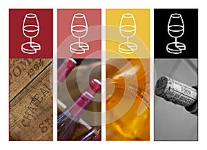 Wine collage