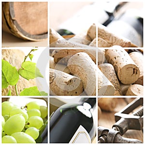 Wine collage