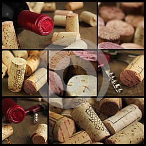 Wine collage photo
