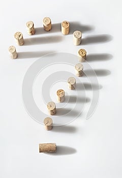 Wine Cork Question Mark