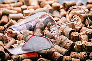 Wine corks background backdrop and background wine Glass