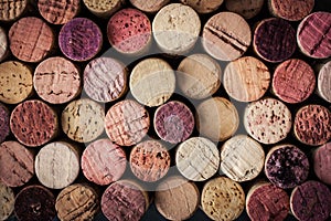 Wine corks background horizontal