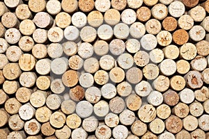 Wine corks background horizontal