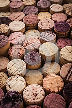 Wine corks background vertical