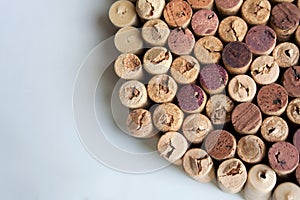 Wine corks circular sector texture