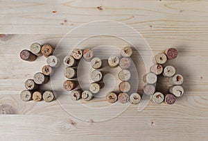 Wine corks closeup 2016