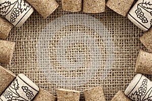 Wine corks frame