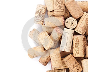 Wine corks heap