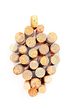 Wine corks isolated