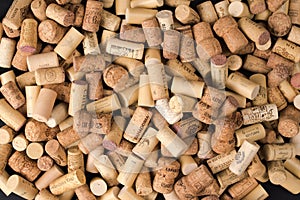 Wine corks texture background. Winery material texture