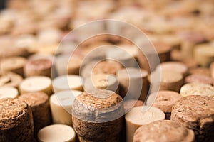 Wine corks texture background. Winery material texture