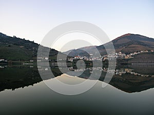 Wine country Douro valley reflection