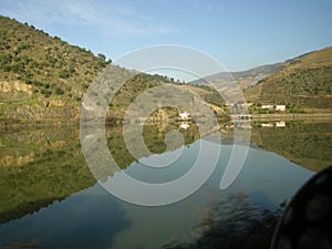 Wine country Douro valley winemaking relection