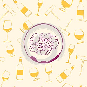 Wine drops over text paper background.