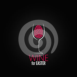 Wine easter design background