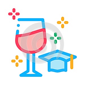 Wine expert taster icon vector outline illustration