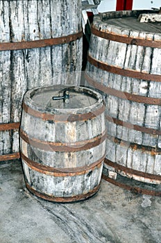 Wine fermentation process in wine carboys