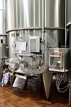 Wine fermentation vats