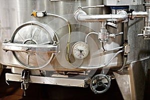 Wine fermentation vats