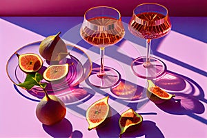 Wine with figues