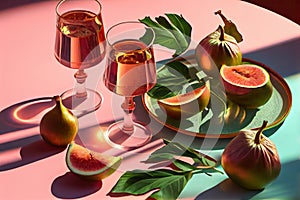 Wine with figues