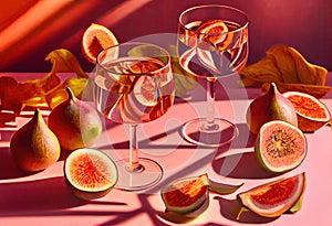 Wine with figues