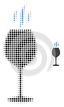 Wine Flavour Halftone Dotted Icon
