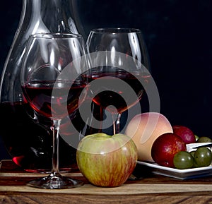 Wine and Fruit