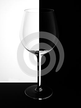 Wine glass black white chess background abstract illustration gradient.