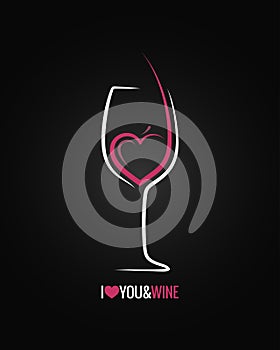 Wine glass concept background