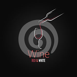 Wine glass concept menu design