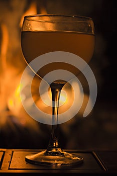 Wine Glass Fire