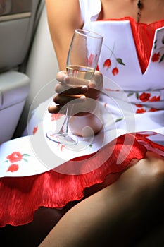 Wine glass in hand