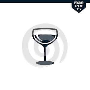 Wine Glass icon collection in glyph style