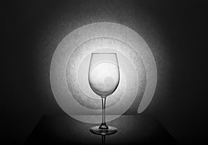 Wine glass studio photo