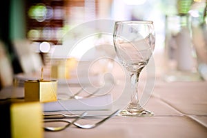 Wine Glass Table Setting