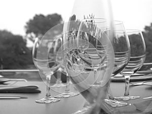 Wine glasses photo