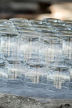 Wine glasses table setup