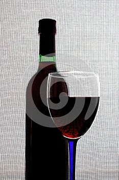 Wine Glassware Abstract Design