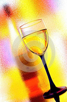 Wine Glassware Abstract Design