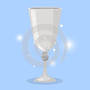 Wine goblet cartoon object for game