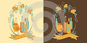Wine and Grape Banner